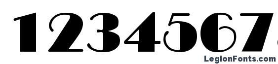 Broadway Regular Font, Number Fonts