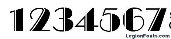 BroadwayDeko DB Font, Number Fonts