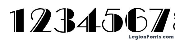 BroadwayEngraved Regular DB Font, Number Fonts