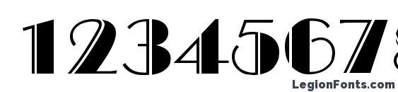 BroadwayEngraved Regular Font, Number Fonts