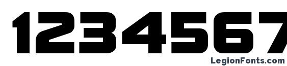 Brock Bold Font, Number Fonts