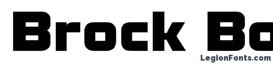 шрифт Brock Bold, бесплатный шрифт Brock Bold, предварительный просмотр шрифта Brock Bold
