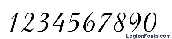 Brock Script D Font, Number Fonts