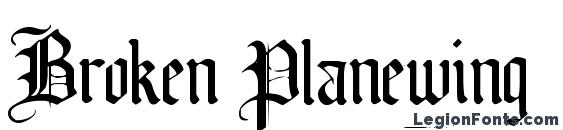Broken Planewing Font, Medieval Fonts
