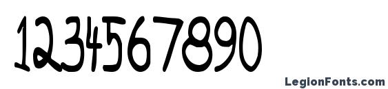 Broken Regular Font, Number Fonts