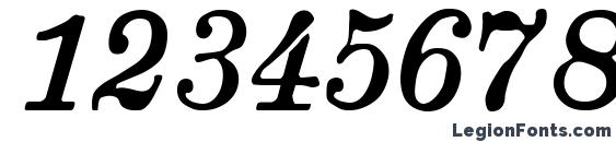 Brokgauz & Efron Italic Font, Number Fonts