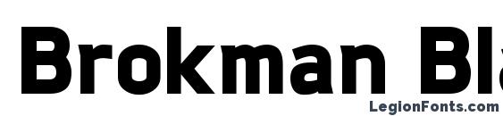 шрифт Brokman Black, бесплатный шрифт Brokman Black, предварительный просмотр шрифта Brokman Black