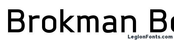 шрифт Brokman Bold, бесплатный шрифт Brokman Bold, предварительный просмотр шрифта Brokman Bold