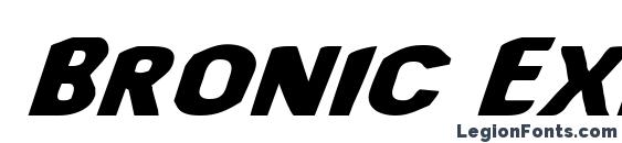 шрифт Bronic Expanded Italic, бесплатный шрифт Bronic Expanded Italic, предварительный просмотр шрифта Bronic Expanded Italic