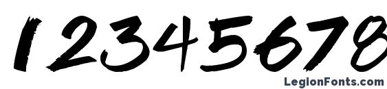 Brook 23 Font, Number Fonts