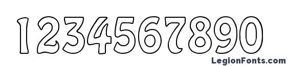 BROOKE Regular Font, Number Fonts