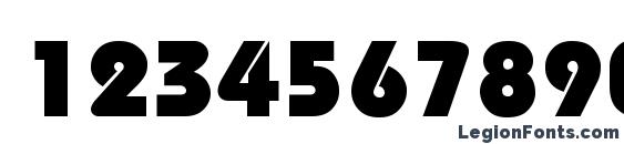 Brookhouse Heavy Font, Number Fonts