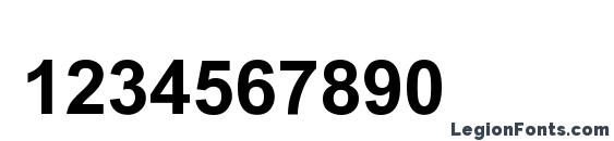 Browallia New Bold Font, Number Fonts