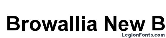 Browallia New Bold Font