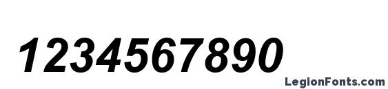 BrowalliaUPC Bold Italic Font, Number Fonts