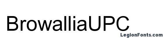 шрифт BrowalliaUPC, бесплатный шрифт BrowalliaUPC, предварительный просмотр шрифта BrowalliaUPC
