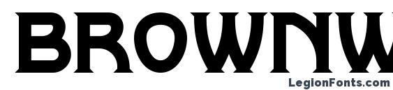 Шрифт Brownwood NF, Жирные (полужирные) шрифты
