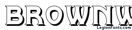 Brownwood Shadow NF Font