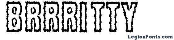 шрифт Brrritty, бесплатный шрифт Brrritty, предварительный просмотр шрифта Brrritty