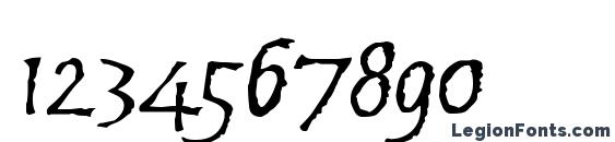 Brubeck ah Font, Number Fonts