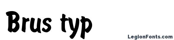 Шрифт Brus typ, Русские шрифты