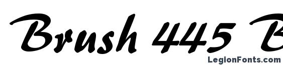 Brush 445 BT font, free Brush 445 BT font, preview Brush 445 BT font