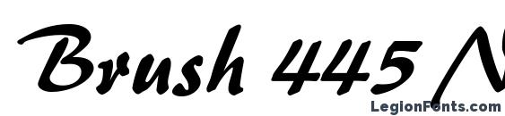 шрифт Brush 445 Normal, бесплатный шрифт Brush 445 Normal, предварительный просмотр шрифта Brush 445 Normal