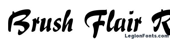 Brush Flair Regular font, free Brush Flair Regular font, preview Brush Flair Regular font