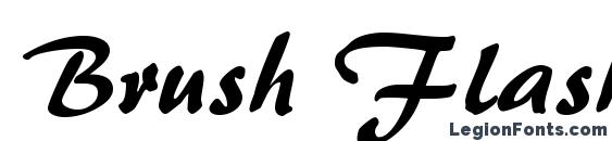 шрифт Brush Flash, бесплатный шрифт Brush Flash, предварительный просмотр шрифта Brush Flash