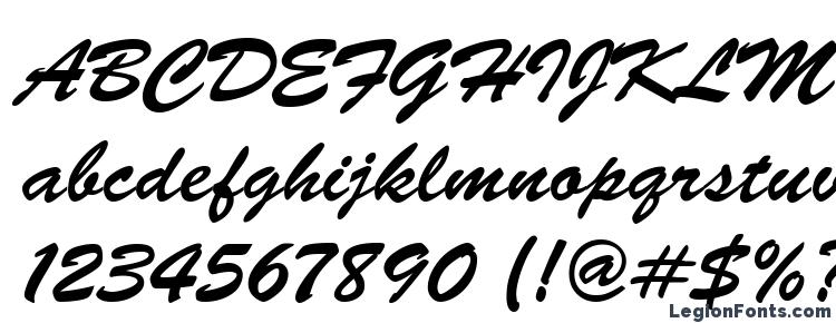glyphs Brush Script Regular font, сharacters Brush Script Regular font, symbols Brush Script Regular font, character map Brush Script Regular font, preview Brush Script Regular font, abc Brush Script Regular font, Brush Script Regular font