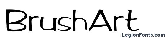 BrushArt font, free BrushArt font, preview BrushArt font