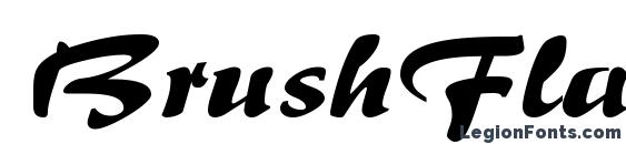 BrushFlairExpanded Regular Font