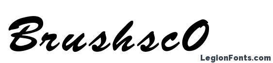 Brushsc0 font, free Brushsc0 font, preview Brushsc0 font