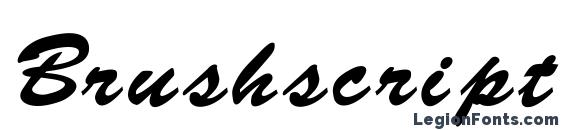 Brushscript regular Font