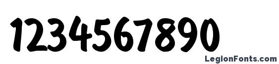 BrushType SemiBoldA Font, Number Fonts