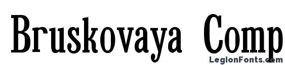 Bruskovaya Comp Plain105n Font