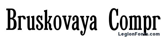 Bruskovaya Compressed Plain.001.001 Font