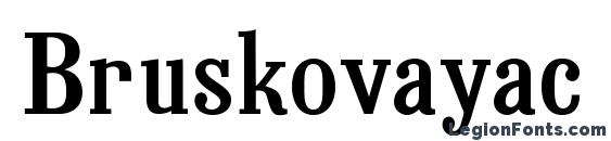 Bruskovayac Font