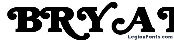 шрифт BRYANT Regular, бесплатный шрифт BRYANT Regular, предварительный просмотр шрифта BRYANT Regular