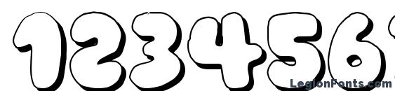 Bubblegu Font, Number Fonts