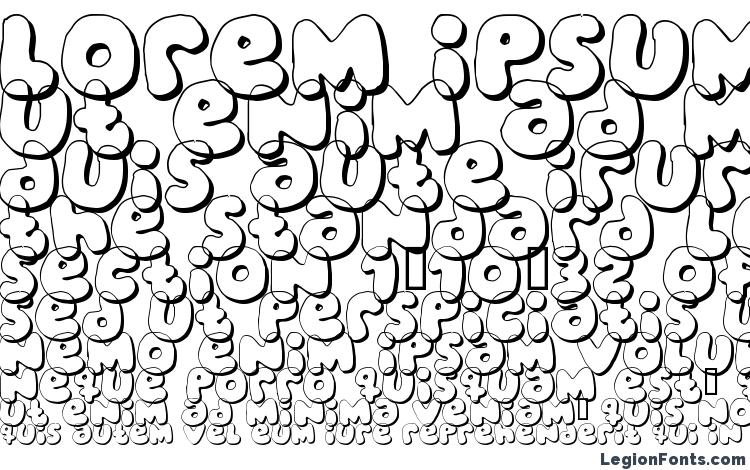 specimens Bubblegu font, sample Bubblegu font, an example of writing Bubblegu font, review Bubblegu font, preview Bubblegu font, Bubblegu font