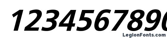 BudboyerObl Bol Font, Number Fonts