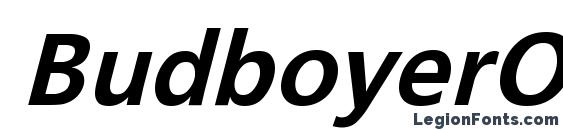 BudboyerObl Bol font, free BudboyerObl Bol font, preview BudboyerObl Bol font