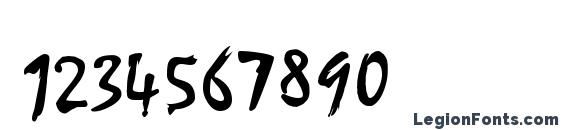 Buff Font, Number Fonts