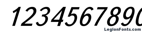 Bukvarnaya italic Font, Number Fonts