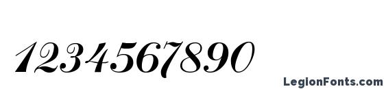 Bulgarian Kursiv Font, Number Fonts
