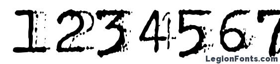 Bulkyrefuse type normal Font, Number Fonts