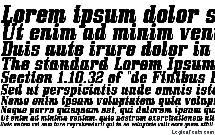 specimens Bullpen italic font, sample Bullpen italic font, an example of writing Bullpen italic font, review Bullpen italic font, preview Bullpen italic font, Bullpen italic font