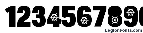 BulltoadBoat Regular Font, Number Fonts