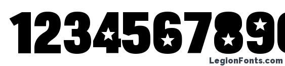 BulltoadStar Regular Font, Number Fonts